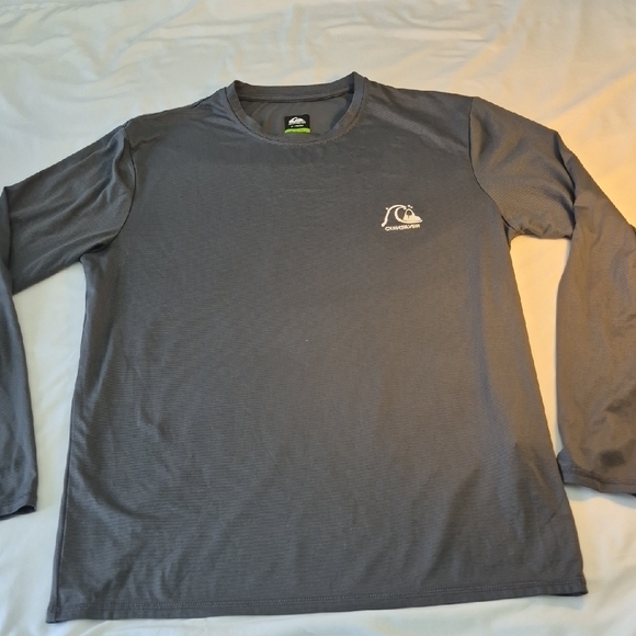 Quiksilver 50+ UPFProtection Long Sleeve Charcoal Tee NWT Size Medium - Picture 4 of 16